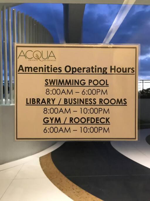 Acqua Private Residence Livingstone Tower Condo Unit With Free Wifi Manila Exterior foto